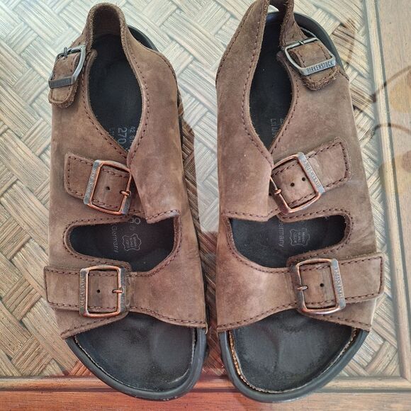 Birkenstock Tatami Sandals Chunky Brown Nebraska Removable Footbed Men 9 Lady 11 - Picture 2 of 16